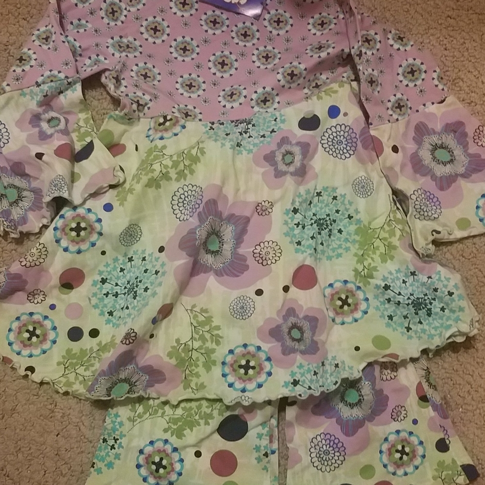 NWT Flap Happy 2 Pc Pants Outfit Size 5
